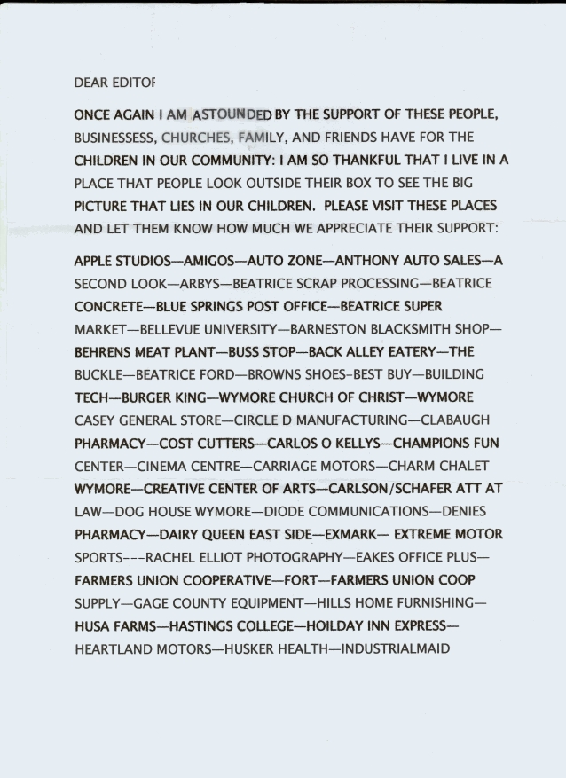 prom letter templates
