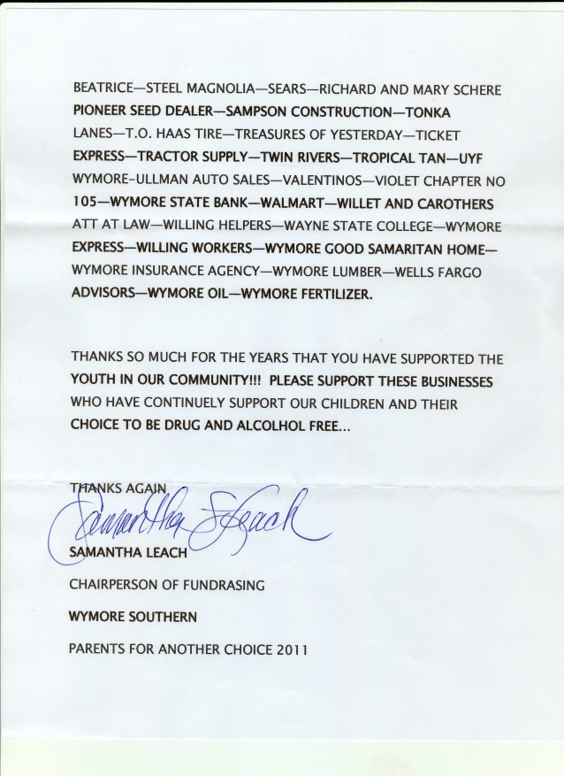prom letter templates